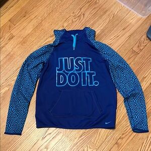 Nike Blue “Just Do It” Graphic Hoodie